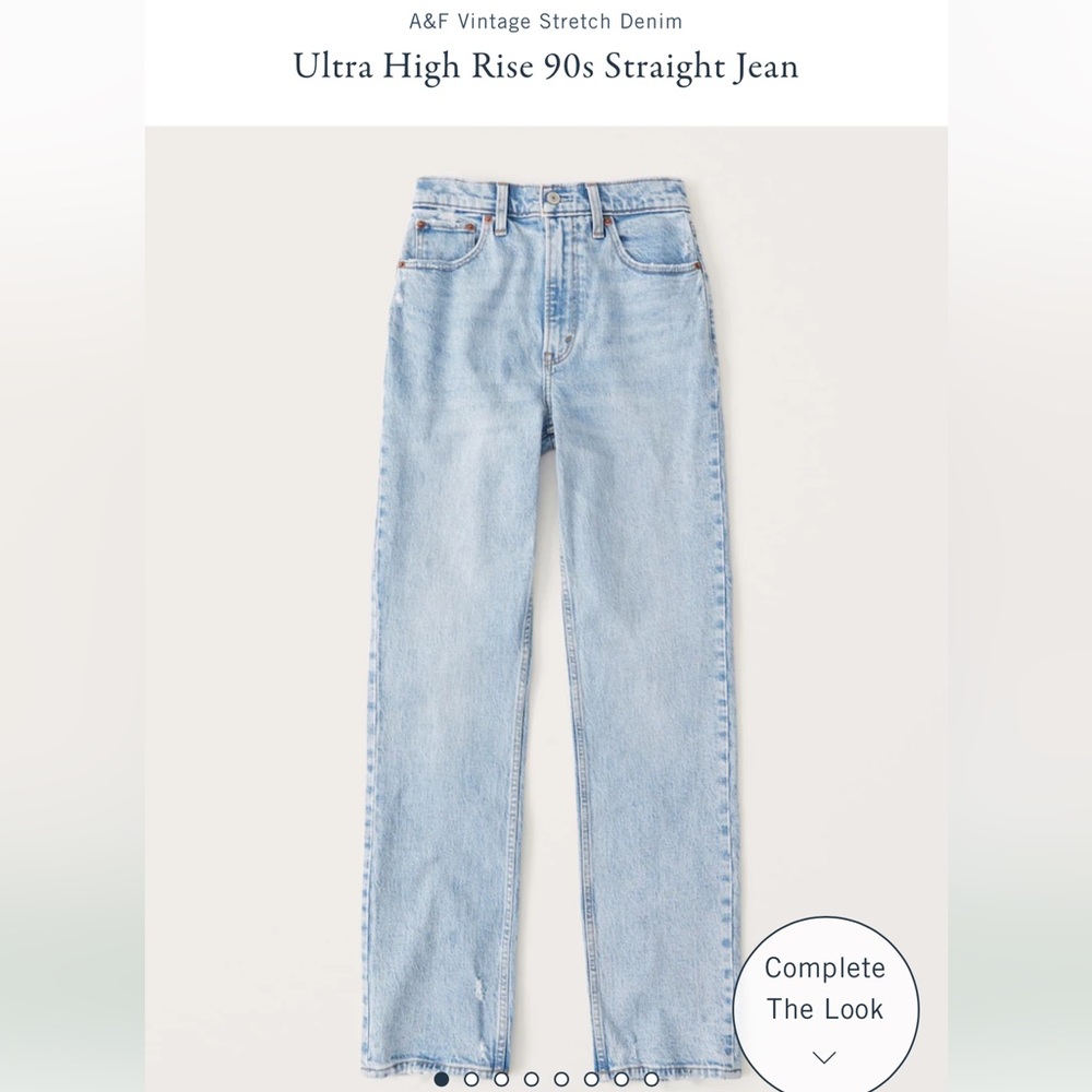 Abercrombie 90s high rise relaxed jean